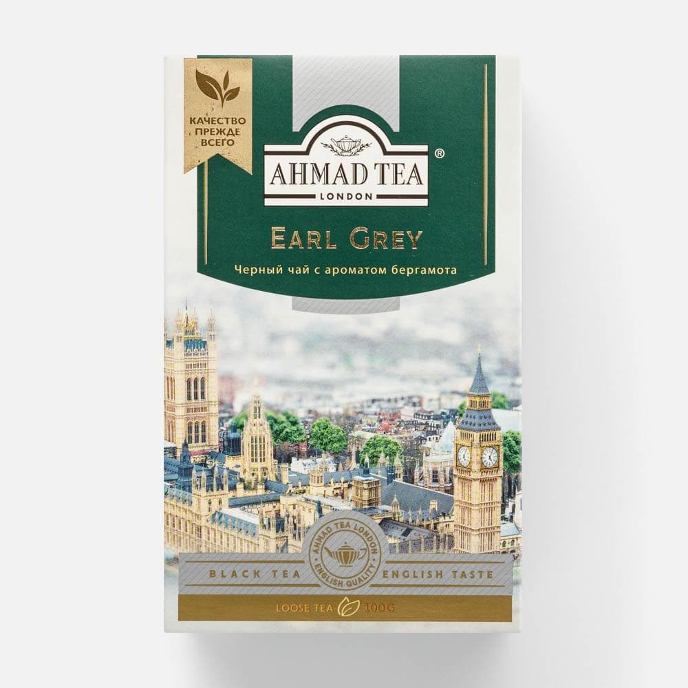 Чёрный чай Ahmad Tea Earl Grey, с бергамотом