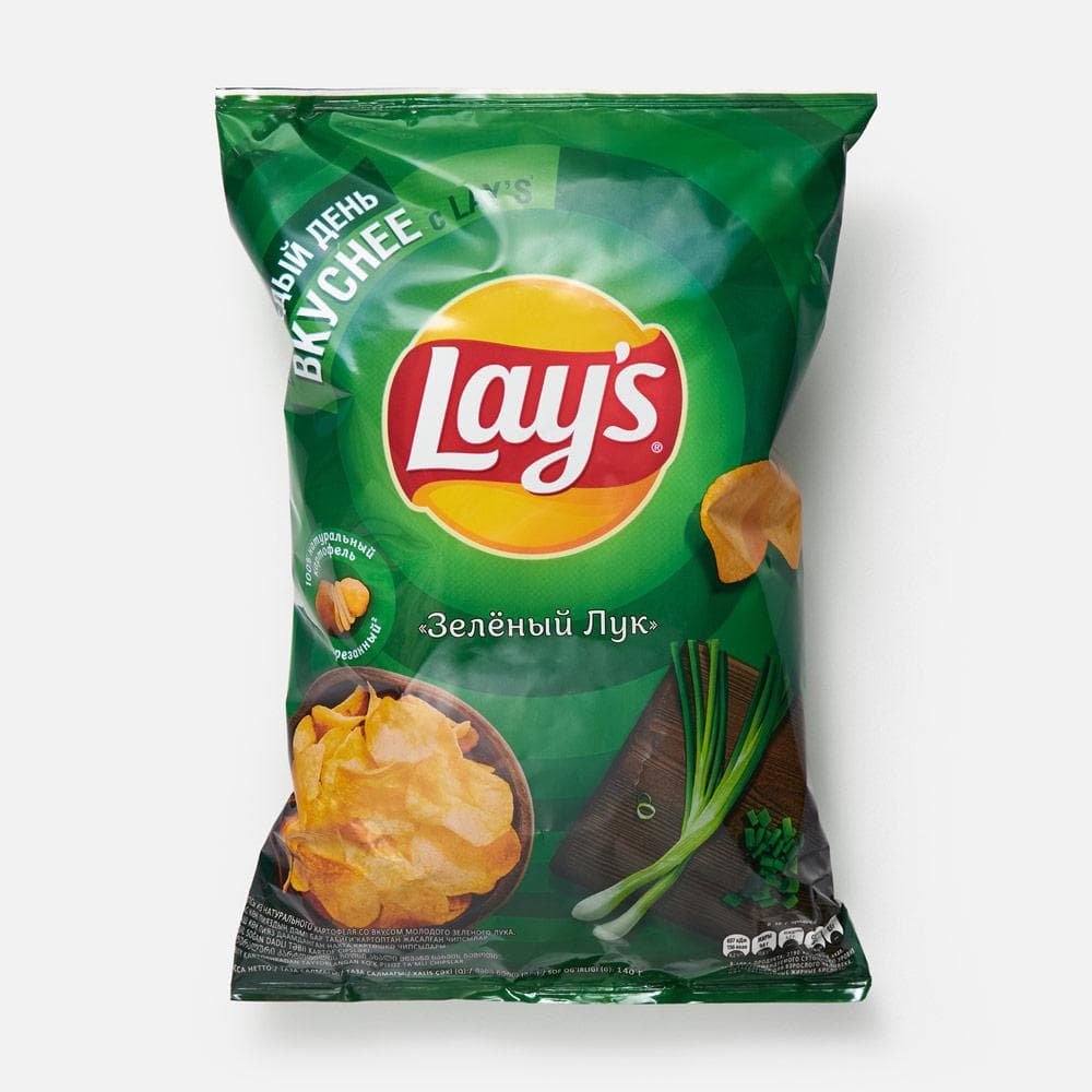 Чипсы Lay's, зелёный лук
