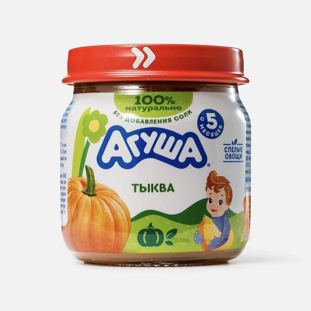 Пюре Агуша Первая ложка, тыква, с 5 месяцев  80 г